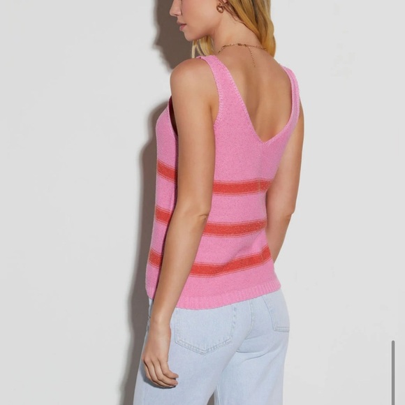 Promesa Arthur Knit Cotton Blend Striped Tank Size Medium - Picture 3 of 7